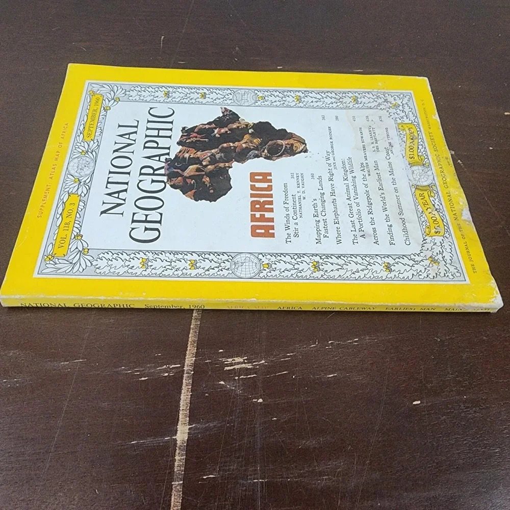 National Geographic Magazine September 1960 No‎ Insert